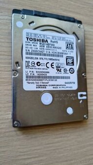 Nepoužívaný hard disk Toshiba 500 GB