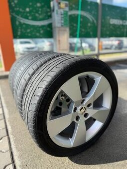 Prodám 4x originální Škoda ALU kola DENOM R17 s letními pneu