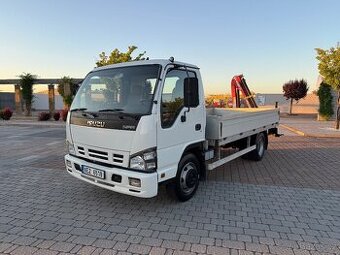 Isuzu NPR- 2010 - valník + hydraulická ruka - 3.0d 110kW - 1