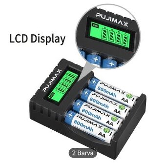 PUJIMAX® nabíječka baterií 4 x AA/AAA - NOVÁ