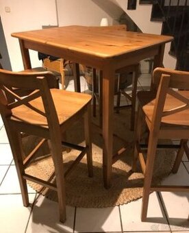 JÍDELNÍ BAROVÝ SET IKEA LEKSVIK