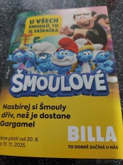 Billa plysaci Smoulove nalepky body