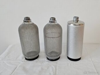 Retro lahve na sifon + příslušenství