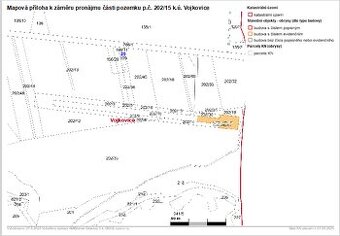 Pronájem pozemku ve Vojkovicích u Frýdku-Místku