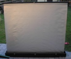 Prodám stříbrné promítací plátno