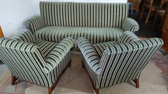 Starožitná masivní sedací souprava 3+1+1 TOP STAV