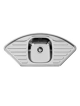 Nový nerezový rohový dřez