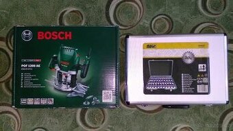 Prodám horní frézku Bosch POF 1200 AE + sadu fréz 50 kusů