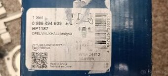BOSCH 0 986 494 609 přední desky na Opel