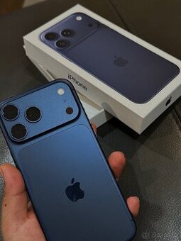 iPhone 17 Pro - Modrý, Top stav, Baterie 95 % (Rychlé jednán