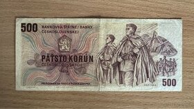 Prodam bankovku 500kčs-1973 U19