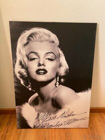 Obraz plátno Marilyn Monroe černobílý