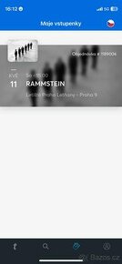 Rammstein 11.5.2024 stání sektor B 2x