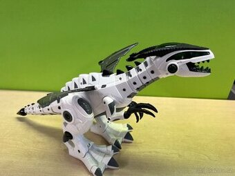 INTERAKTIVNÍ DINOSAURUS bílo-černý