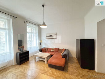 Pronájem bytu 2+kk, 45 m2, cihla, zařízený, Praha 1 - Nové M