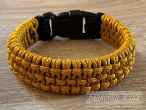 PARACORD náramek (19 cm) gold - black