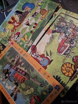3x puzzle s motivem krtecka
