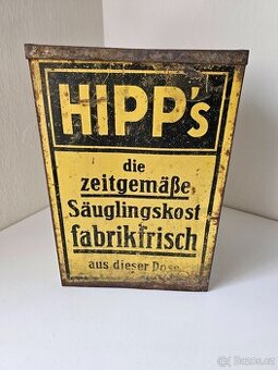 Hipp's kovová nádoba