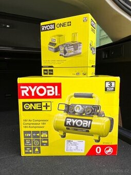 RYOBI – nový kompresor + baterie a nabíječka – 18V ONE+