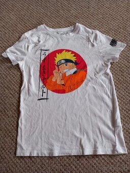 Triko bílé Naruto vel.140 TOP STAV