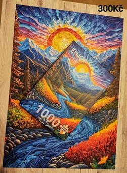 Různé puzzle 500, 1000 dílků