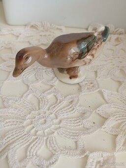 Retro porcelánová kachna značená