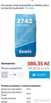 Sanační omítka Cemix 2742