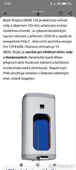 Ohřívač vody 125l