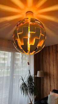 Designový lustr IKEA PS 2014 – 52 cm, bílo-měděný