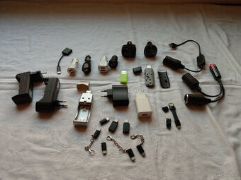 Prodám zbytky elektra - redukce, nabíječky, adaptéry