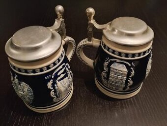 Půllitr s cínovým víkem