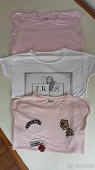 3 x dívčí trička vel. 152