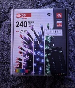 EMOS GoSmart LED vánoční řetěz, 24m, venkovní i vnitřní, RG