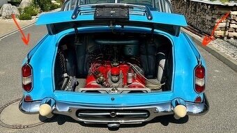 Tatra 603-1 listy kratke zadne na malu lampu