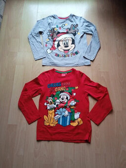 Vánoční trička vel. 134