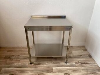 Přístěnný nerezový stůl 1 police