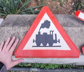 Cedule Dopravní značka Vlak přejezd