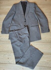 Retro pánský oblek 1x rozparek - 1