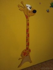 Dětský nalepovací metr žirafa