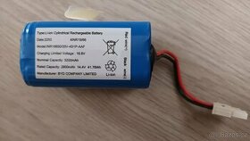 Baterie Li-ion INR18650/33V-4S1P-AAF – pro robotický vysavač - 1