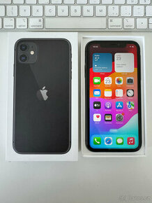 iPhone 11, 64gb, černý, baterie 82%