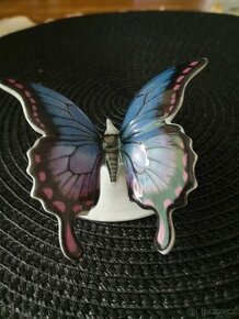 porcelánové sošky motýlů