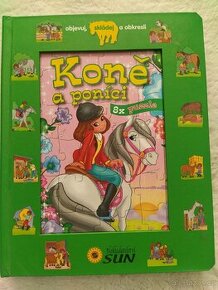 Kniha - Koně a poníci - 8x puzzle