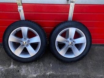 Original 2x ALU kola Škoda RATIKON 17" 7J ET45 + 225/55/R17