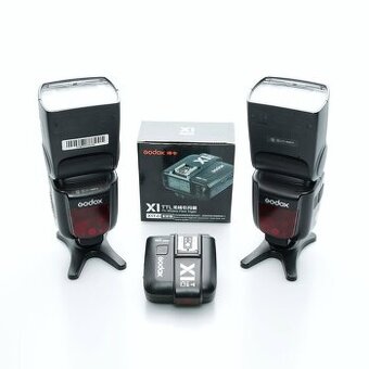 2x Godox TT685c s odpalovačem X1T-c pro Canon