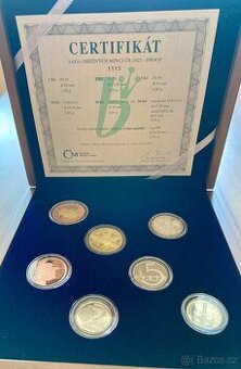 Sada oběžných mincí 2022 Proof hezké číslo