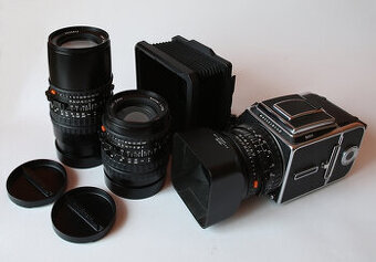 Hasselblad 501 CM + 80, 150, 250 objektivy