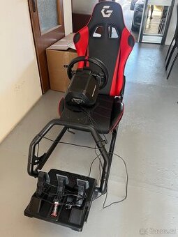 Thrustmaster T248 + závodní sedačka CZC Gaming Centaur