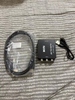 Konvertor RCA na HDMI,AV na HDMI 1080P/PS2, PS3,XBOX,SNES