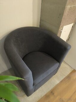 Klubové křeslo - šedé